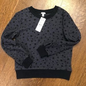 Splendid Star Print Pullover Sweatshirt Top NWT 14